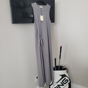 Elan Charcoal Sleeveless Maxi Dress